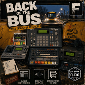 F "Back of The Bus" Tuned WAV Hip-Hop Drum Samples | Digital Download