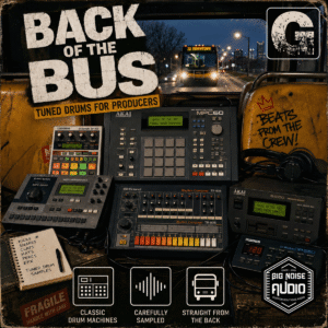 G "Back of The Bus" Tuned WAV Hip-Hop Drum Samples | Digital Download