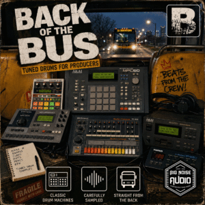 B "Back of The Bus" Tuned WAV Lofi Hip-Hop Drums | Digital Download