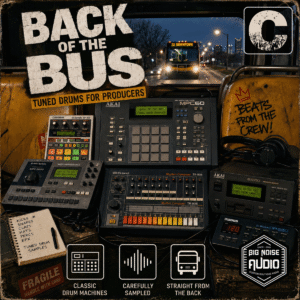 C "Back of The Bus" Tuned WAV Hip-Hop Drum Samples | Digital Download