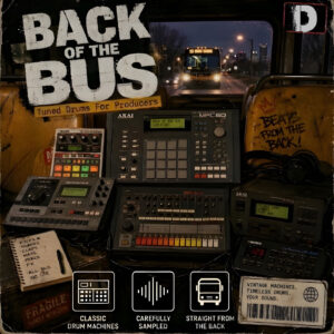 D "Back of The Bus" Tuned WAV Hip-Hop Drum Samples | Digital Download